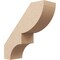 Ekena Millwork 5-inch W x 16-inch D x 16-inch H Ridgewood Rough Cedar Woodgrain TimberThane Knee Brace, Primed BRCUR05X16X16RIDRCPR - alternate 1